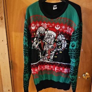 Star Wars Green and Red Chewbacca Sweater